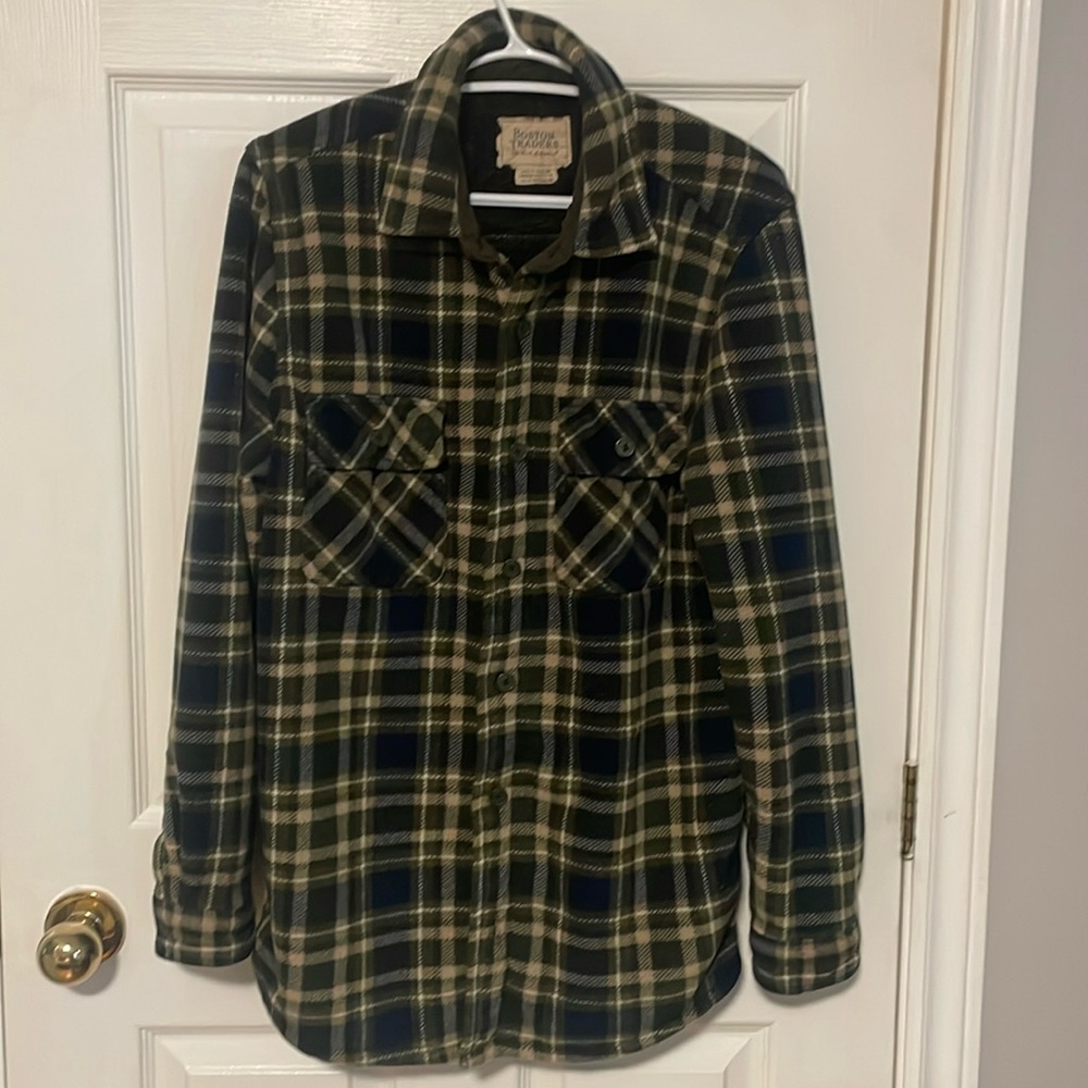 BOSTON TRADERS FLEECE LINED FLANNEL OVERSHIRT